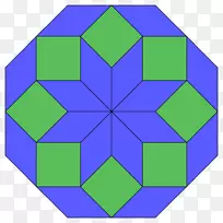 缝制螺旋八角形多边形