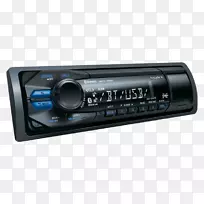 车辆音频索尼数码媒体播放器哈雷戴维森插头和播放插头n播放无线电立体声系统汽车头单元-索尼