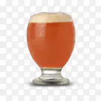 啤酒杯品脱橙汁饮料-啤酒