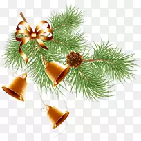 圣诞装饰品新年松木剪贴画-圣诞节
