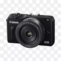 佳能eos m_2佳能eos 5d马克ii canon ef-m 22 mm镜头佳能e-m镜头安装-照相机