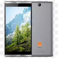 智能手机橙色S.A.电话：4G GSM Hapi 50-智能手机