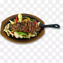 蒙古牛肉串蒙古料理牛排食物
