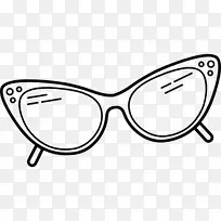 太阳镜，护目镜，剪贴画-猫眼