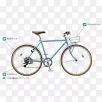 自行车车轮普利司通自行车混合动力自行车-自行车