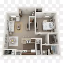 蔡斯公寓楼，房子，公寓评级，租赁-公寓