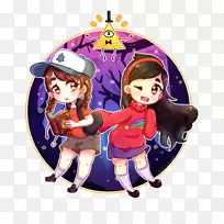 艺术艺术家卡通-桃子和奶油