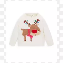 驯鹿长袖t恤毛衣长袖t恤圣诞套衫