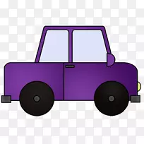 汽车紫色创新大众汽车剪贴画