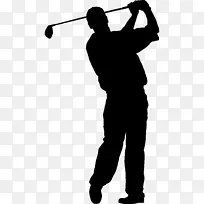 职业高尔夫球手高尔夫球场挥杆高尔夫球击球技法-高尔夫