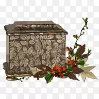 装饰盒花盆食品储藏箱锁盒