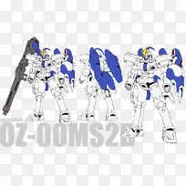 Zechs merquiseทอลกีสโมบิลสูทGundamกันดั้มเอเปี้ยน-机翼Gundam 0