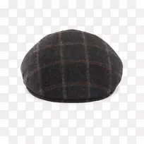 焦油棕色羊毛帽子-进口面板