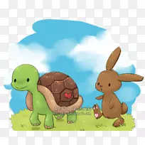 兔子，复活节兔子，乌龟-兔子