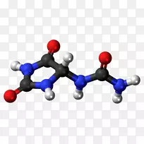 尿囊素分子球粘模型化合物分子几何构型尿囊素