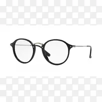 射线禁令rx2447v圆形图标太阳镜眼镜