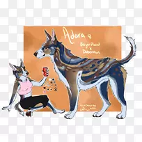 犬种卡通爪子