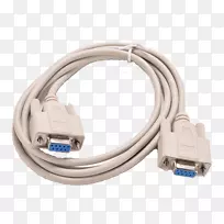 RS-232串行端口零调制解调器串行电缆.usb