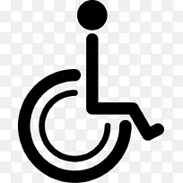 国际残疾标志轮椅通行标志-轮椅