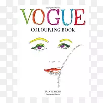 Vogue着色书时尚流行色彩书平装版Amazon.com-book