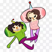 脊椎动物人类行为卡通剪贴画-我们爱Katamari