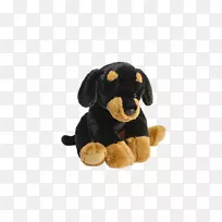 小狗饲养毛绒动物&可爱的玩具罗威纳拉布拉多猎犬-小狗