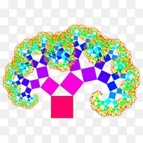 毕达哥拉斯树毕达哥拉斯定理分形毕达哥拉斯三叉树