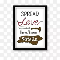 商标矩形字体-Nutella加号
