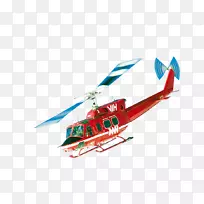 直升机旋翼轻型飞机单飞机