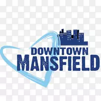 曼斯菲尔德市中心公司品牌标志蓝色博客-曼斯菲尔德区