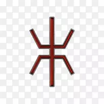十字扇形艺术符号