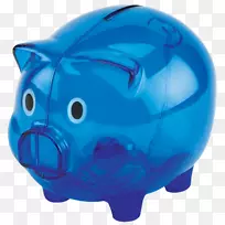 小猪银行塑料钱币银行