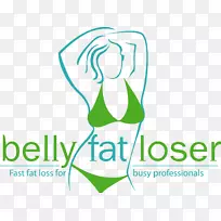 减肥、腹部肥胖、脂肪组织loser.com徽标-氧自由基吸收能力