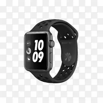 苹果手表系列3苹果智能手表耐克+OLED 34.2g灰色智能手表无烟煤苹果手表系列2-苹果手表系列1