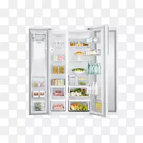 冰箱三星食品橱柜rh77h90507h糖果ccbf 5182水冷却器冰-冰箱