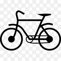 自行车道路自行车象形电脑图标城市自行车