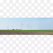 风力涡轮机风车能源草原能源