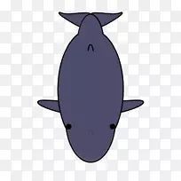 海豚甲壳动物剪贴画设计