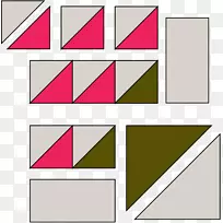 线三角形粉红色m字形线