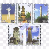 邮资邮票发行首日封柬埔寨历史邮票及泰国邮政史