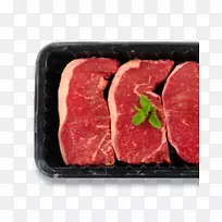 牛腰牛排肉t骨牛排包装和标签.肉