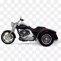 哈雷-戴维森自由轮黑河瀑布机动三轮车摩托车-摩托车