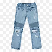 牛仔服装飞扣牛仔裤