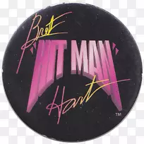 粉红m-Bret Hart