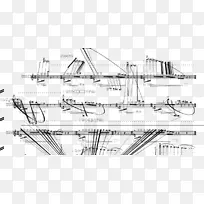 帆船技术制图海军建筑草图