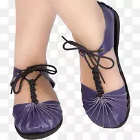 凉鞋服装紫色皮鞋