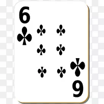 纸牌游戏标准牌标准52-牌黑桃套装