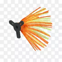 安全橙色鱼钩绿色焦橙