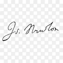 科学科学家牛顿运动签名定律物理学家-艾萨克·牛顿