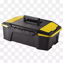 工具箱手动工具斯坦利黑色和甲板盒